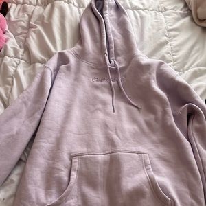 Glossier lavender limited edition hoodie